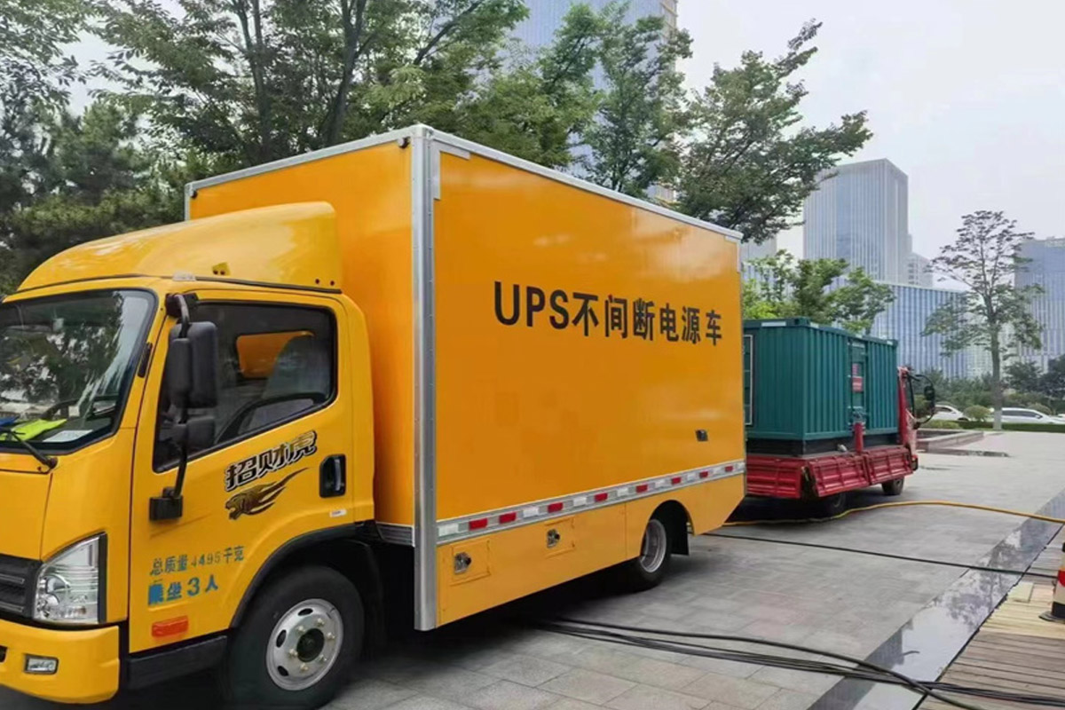 金东发电机租赁施工现场