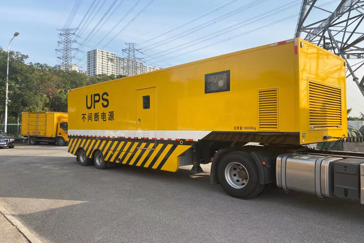 金东发电机租赁施工现场